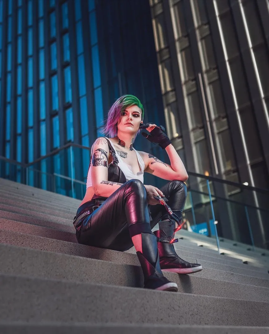 Model does faithful cosplay of Judy from Cyberpunk 2077 - Save State